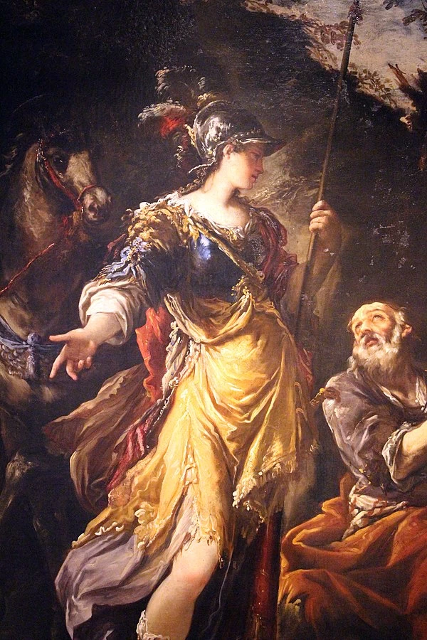 Erminia tra i pastori - Pinacoteca Nazionale di Bologna, dettaglio